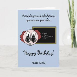 Bubble Tot Prof Card