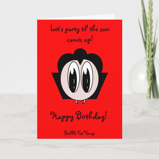 Bubble Tot Vamp Card (Front)