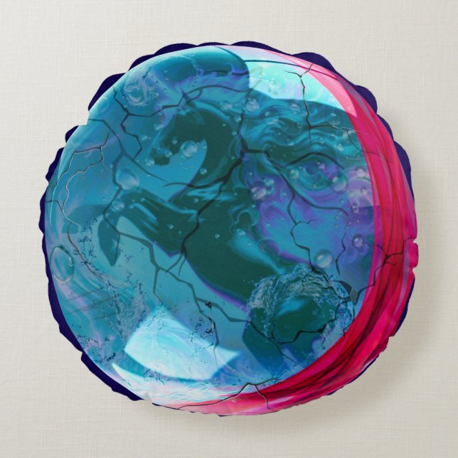 Bubble Unicorn Pillow (Front)