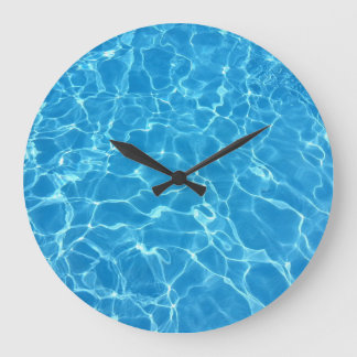 Bubble Water Reflections Texture Large Clock