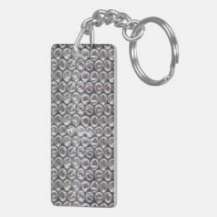 Bubble Wrap Background Key Ring