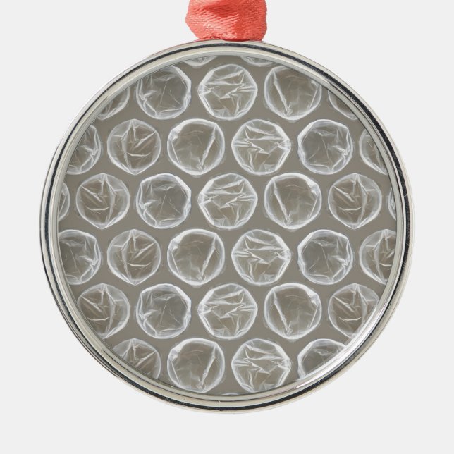bubble wrap metal ornament (Front)