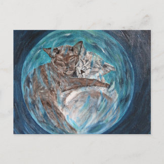 Bubblecats in Cyberspace Postcard