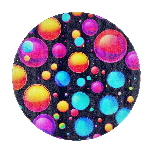 Bubbled Bliss Art Cutting Board (Front)