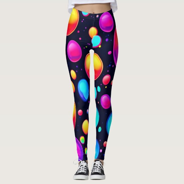Bubbled Bliss Art Leggings (Front)