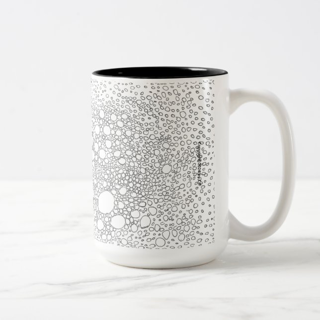 Bubbled Brew – Monochrome Mug (Right)