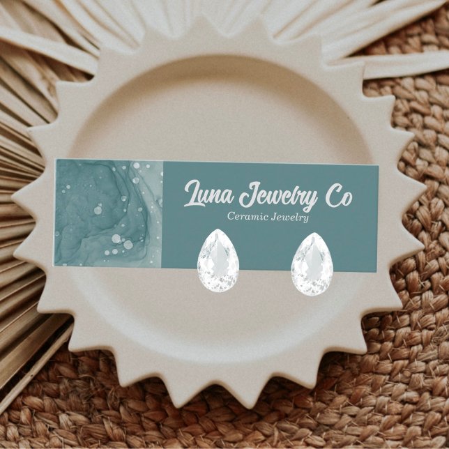 Bubbled Ink Jewellery Business Card (Creator Uploaded)