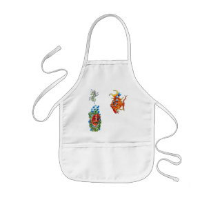 bubblefish seahorse Kid's apron