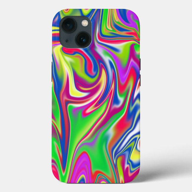 Bubblegum Marble, iPhone 13 Case (Back)