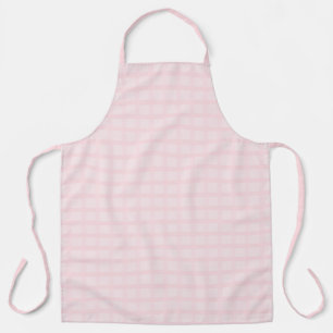 Bubblegum Pink And Lavender Blush Gingham Pattern Apron