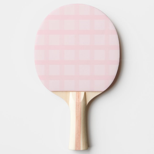 Bubblegum Pink And Lavender Blush Gingham Pattern Ping Pong Paddle (Front)