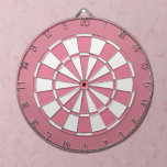 Bubblegum Pink and White Dartboard<br><div class="desc">Bubblegum pink and white dart board.</div>