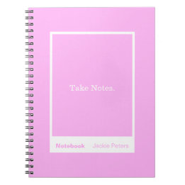 Bubblegum Pink Block Quote Classic Notebook