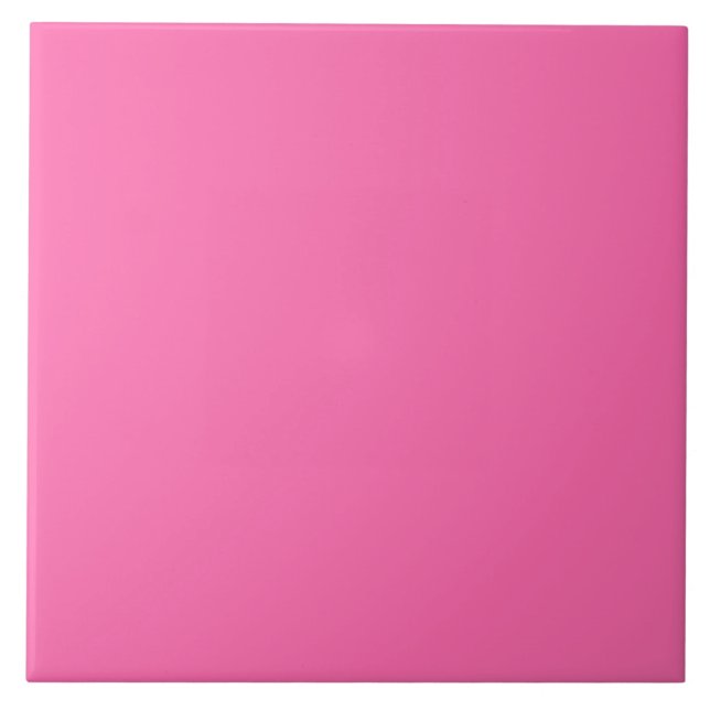 Bubblegum Pink Ceramic Tile. Ceramic Tile (Front)