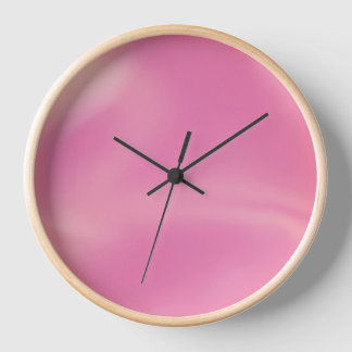 Bubblegum pink  clock