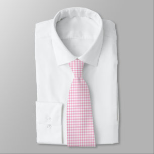Bubblegum Pink Gingham Tie