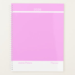 Bubblegum Pink Minimalist Planner
