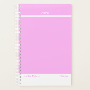 Bubblegum Pink Minimalist Planner