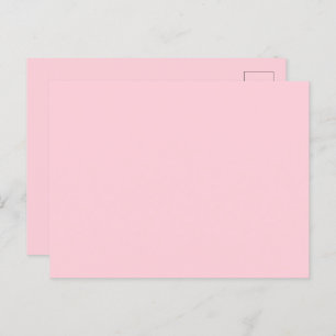 Bubblegum Pink Pretty And Yummy Solid Colour  Postcard