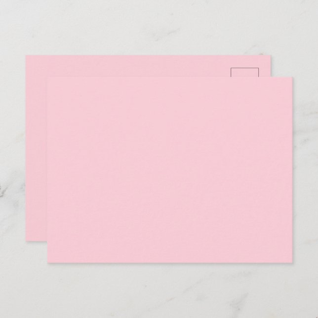 Bubblegum Pink Pretty And Yummy Solid Colour  Postcard (Front/Back)