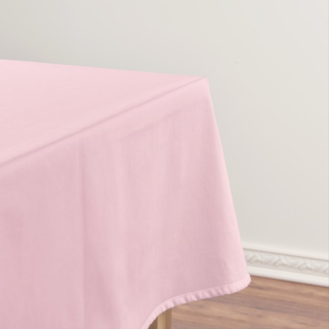 Bubblegum Pink Pretty And Yummy Solid Colour Tablecloth (In Situ)