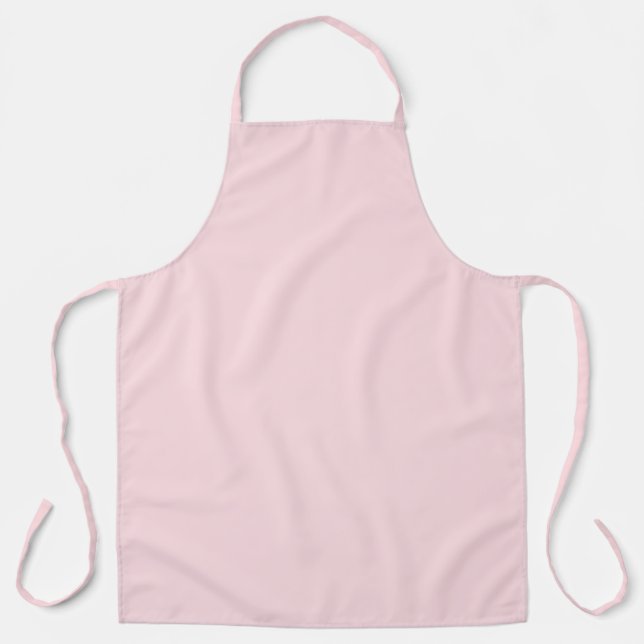 Bubblegum Pink Solid Colour Apron (Front)