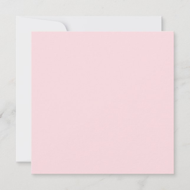 Bubblegum Pink Solid Colour  Card (Front)