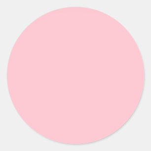 Bubblegum Pink Solid Colour Classic Round Sticker