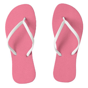 Bubblegum Pink Solid Colour Print, Rouge Blush Pin Thongs