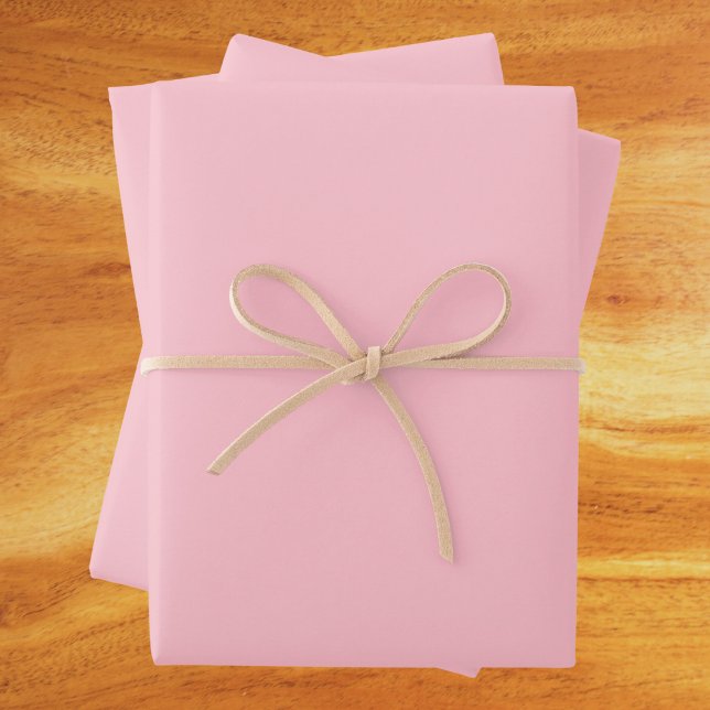 Bubblegum Pink Solid Colour Wrapping Paper Sheet (Creator Uploaded)