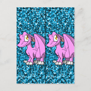 Bubblegum SD Furry Dragon 1 Bookmarks Postcard