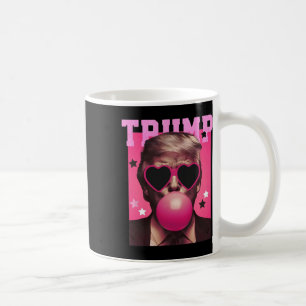 Bubblegum Trump Blowing Bubble Gum Christmas Pink  Coffee Mug