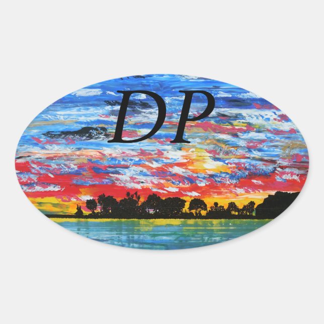 Bubblepacific bumper stickers, DP Oval Sticker (Front)
