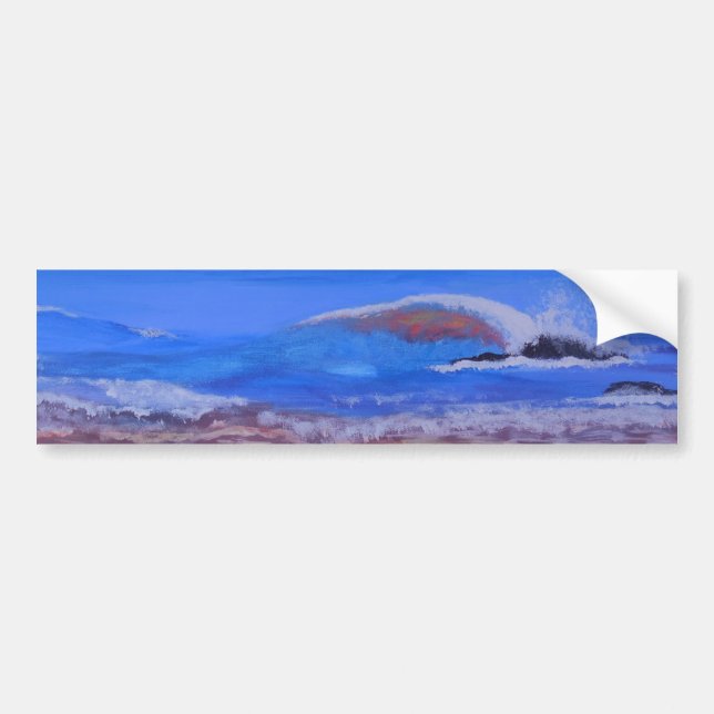Bubblepacific bumper stickers, Victoria Laguna bea Sticker (Front)
