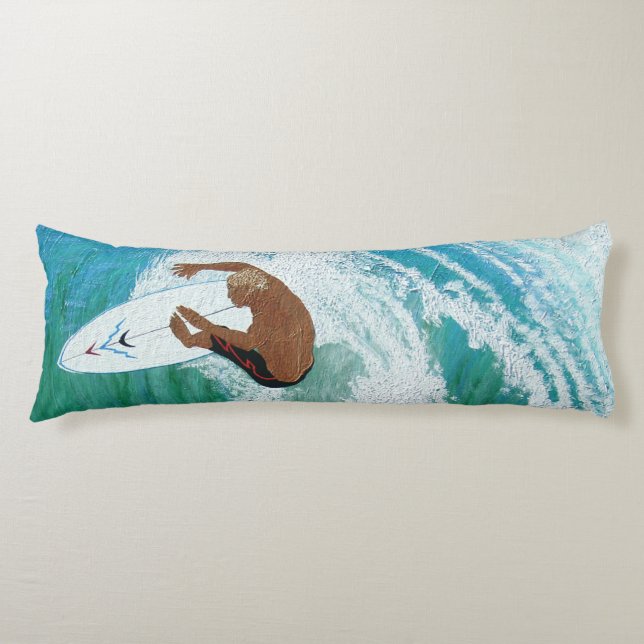 Bubblepacific pillows, roofer surfer body cushion (Front)