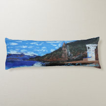 Bubblepacific pillows, same painting on both sides