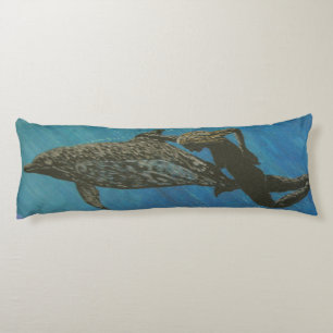 Bubblepacific pillows, swimming with dolphins body cushion