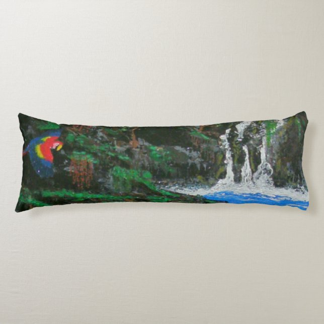 Bubblepacific pillows, tropical island McCaw Body Cushion (Front)