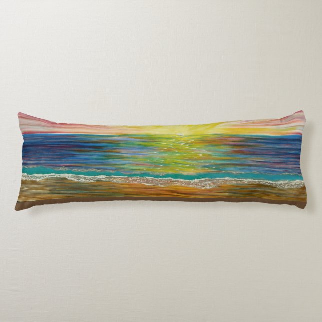 Bubblepacific pillows, wave same on 2 sides body cushion (Front)