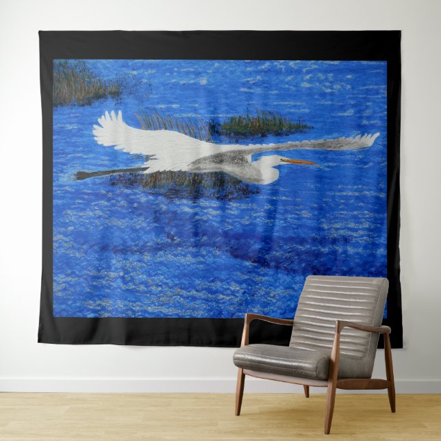 Bubblepacific wall tapestry (In Situ (Horizontal))