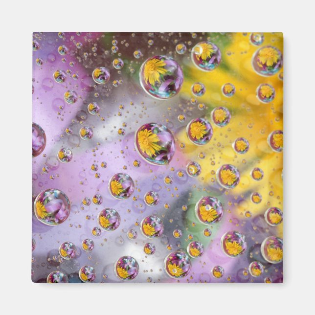 Bubbles abstract with flowers. Credit as: Nancy Magnet (Front)