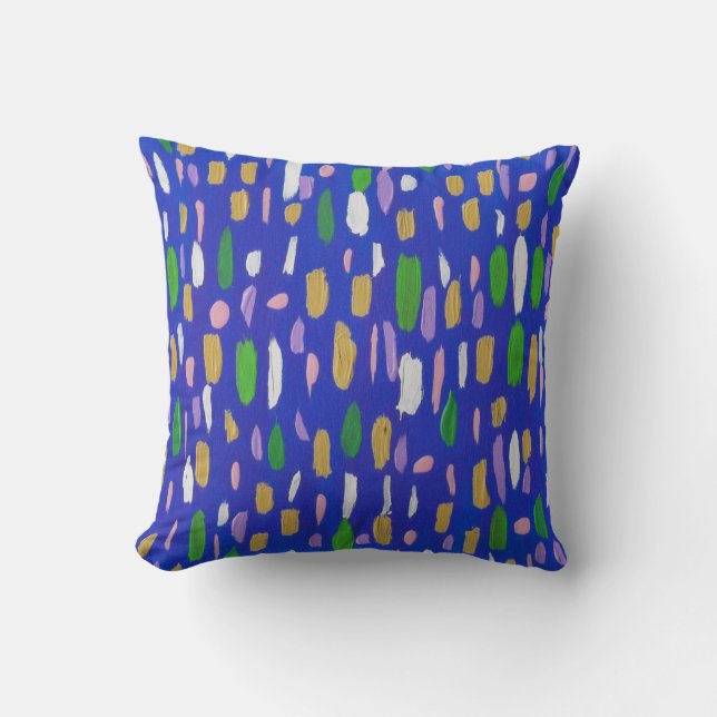 Bubbles and Blues Cushion (Front)