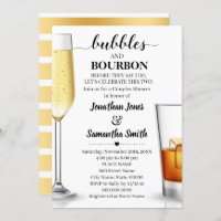 Bubbles and Bourbon before I do Couples Shower