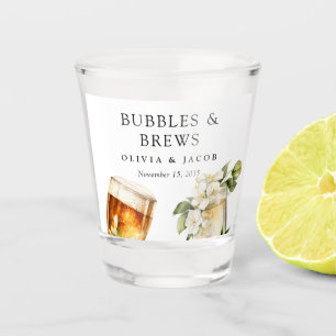 Bubbles and Brews Couples Shower Shot Glass