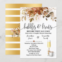Bubbles and Brews Fall Coffee Bridal Shower