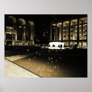 Bubbles at Lincoln Centre, All Sizes Poster