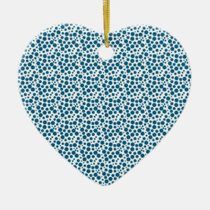 Bubbles Blue Points Summer Season Beach Lover Ceramic Ornament