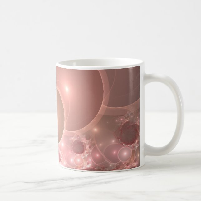 bubbles blush gradient coffee mug (Right)