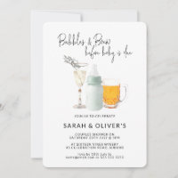 Bubbles & Brew Green Neutral Baby Shower