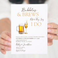 Bubbles & Brews Cocktail Modern Couples Shower